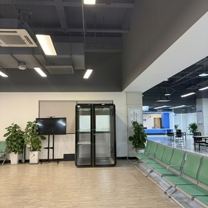 Cabina Insonorizada Portátil Moderna y Redonda, Cabina Telefónica Acústica Privada para Oficina, <span class=keywords><strong>Estudio</strong></span> de Grabación, Taller, Móvil - Product Image 6