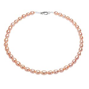 <span class=keywords><strong>Collier</strong></span> de perles d'eau douce haut de gamme personnalisé style baroque, perles de riz Gypsophila pour fille, bijoux simples en perles - Product Image 6