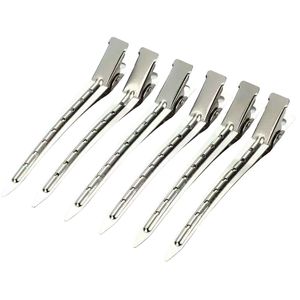 DENTRIC IMPLANTS Pinzas de Pelo Tipo Pico de Pato con Orificios de 9cm, Pinzas Metálicas Tipo Cocodrilo Modelo DIC41122 para Uso Comercial - Product Image 4