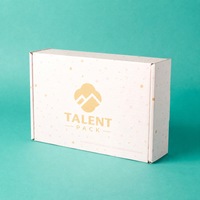 Boîte d'expédition postale en carton ondulé rose personnalisée avec logo, conception gratuite, pour cosmétiques