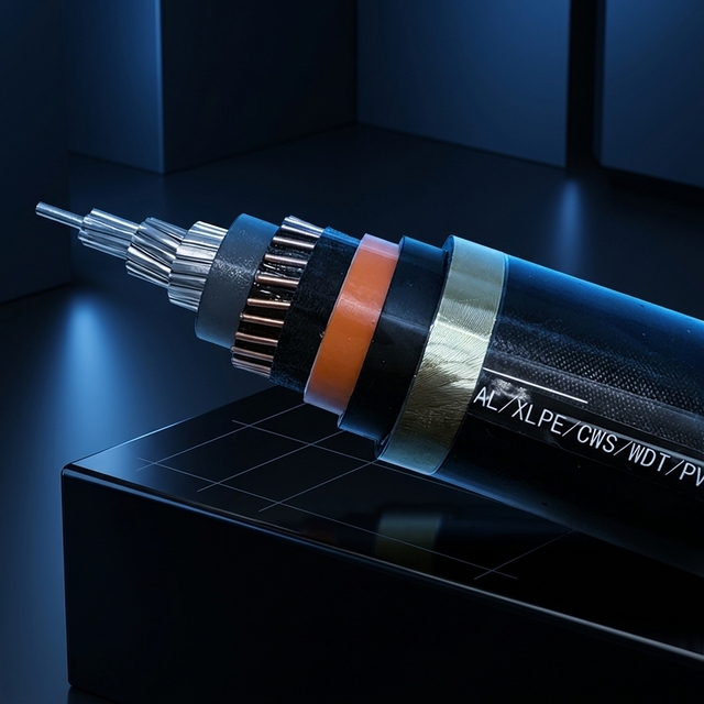 ZA-YJLW03 Flame Retardant XLPE High Voltage Cable 110kV 220kV Corrugated Aluminum Sheath HDPE Direct Buried Copper IP68 Rated
