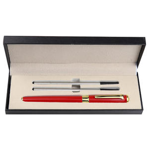 Caja de Regalo Ejecutiva para Oficina, Juego de Bolígrafos de Metal de Lujo con Acabado en Laca Roja y Negra para Hombres y Mujeres - Product Image 2