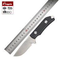 Couteau de chasse multi-usages Couteau pliant D2 Survival Tactical EDC Couteau de chasse pliant de poche avec manche G10