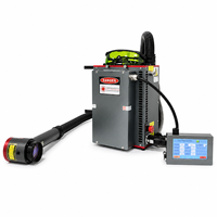 Machine de nettoyage au laser pulsé portable, 100W, 200W, 300W, alimentée par batterie au lithium, pour l'élimination de la rouille, de la peinture et de l'huile, utilisation en extérieur, industrielle