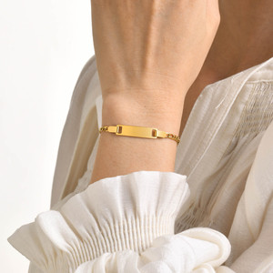 สร้อยข้อมือสแตนเลสสตีลสี<span class=keywords><strong>ด</strong></span>ำเงิน18K สลัก<span class=keywords><strong>ชื่อ</strong></span>รหัสสำหรับ<span class=keywords><strong>เด็ก</strong></span> - Product Image 4