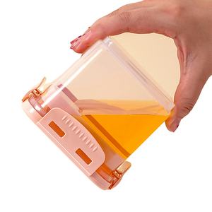 Boîte de conservation alimentaire portable avec couvercle et cuillère, boîte à lait en poudre étanche, récipient de conservation alimentaire en plastique de 600 ml - Product Image 1