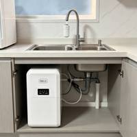 Compacte keuken RO waterzuiveraar met ingebouwde geïntegreerde metalen tank, real-time filterherinnering, 220-240V huishoudelijk waterfilter