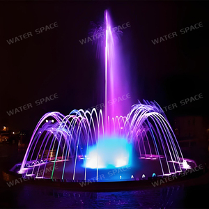 Fuente de Agua Grande para Exteriores de Acero Inoxidable Antioxidante con Espectáculo Dinámico de Agua e Iluminación LED, Proveedor de Fuentes - Product Image 2