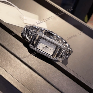 Reloj de Cuarzo Dorado Elegante para Mujer, Marca H, Esfera Rectangular Retro, Lujoso con Pedrería, Caja de Regalo Elegante - Product Image 2