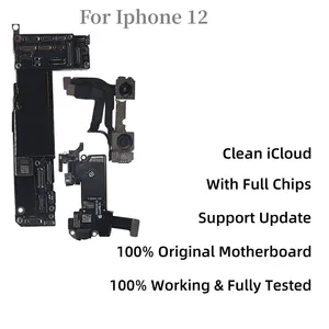Voll funktions fähig für iPhone 12 12pro Max Motherboard mit Gesichts-ID 64GB 128GB 256GB Logik platine 100% Original entsperrtes Mainboard