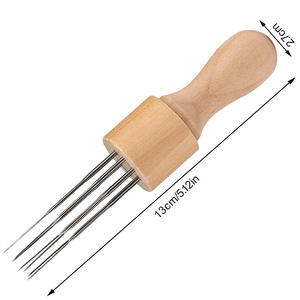 Set di 8 Aghi per Feltratura con Manico in Legno, Strumenti per Lavorazione della Lana - Product Image 1
