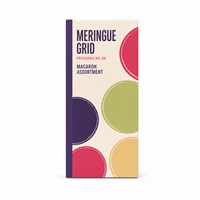 Cartons pliables à rabat personnalisés en carton écologique avec pelliculage mat pour coffrets de macarons faits main