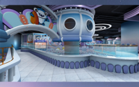 Parc de jeux intérieur personnalisable sur le thème de l'océan pour enfants, avec trampoline, pour centres commerciaux et parcs d'attractions - High High-hop