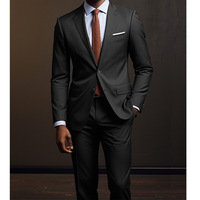Costume Homme Sur Mesure Deux Pièces, Veste à Deux Boutons Imprimée Numériquement, Pour le Commerce International