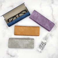 En stock – Nouveau modèle HYLXY de la marque HY – Étui rigide rectangulaire haut de gamme fait main à motif uni pour lunettes – Vente en gros