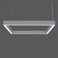 Suspension linéaire suspendue rectangulaire à LED 0-10v dimmable/Triac dimmable/DALI dimmable