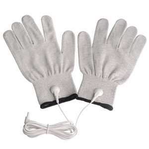 Masajeador vibrador <span class=keywords><strong>de</strong></span> mano <span class=keywords><strong>de</strong></span> <span class=keywords><strong>fisioterapia</strong></span> <span class=keywords><strong>de</strong></span> pulso electrónico reutilizable, prenda conductora que funciona con dispositivo TENS, guantes conductores TENS - Product Image 2