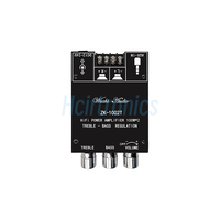 ZK-1002T Amplificateur compatible BT HIFI 2.0 canaux 100Wx2 Kit de modules audio réglage Subwoofer amplificateur carte canal