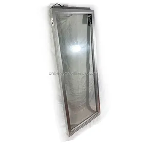Abrasion resistant plastic/Aluminum profiles frame sliding glass door for chest freezer