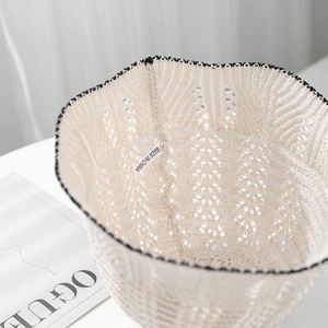 New Fashion Silk Screen Printed Promotional Lady Hollow Out Girls Summer Bucket <b>Hat</b> - Product Image 5