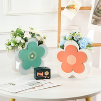 Decoración moderna para la habitación del hogar, cajas creativas de embalaje de flores, florero de papel de cartón blanco, caja de flores personalizada para Arreglo