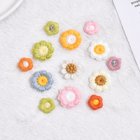 Nouveau brodé écologique feutre tournesol vêtements accessoires fleur patchs bricolage chaussures chapeaux cheveux accessoires
