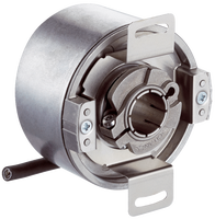 Codeur rotatif Sfm60-hrkt0k02 / 1050527, absolu 1024 PPR, 12 V CC, signal de sortie binaire, arbre creux, arbre de 14 mm