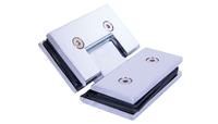 Poignée de tirage moderne en acier inoxydable pour porte vitrée double face, ouverture à 180 degrés, fermeture douce, réglable, pour chambre et cuisine
