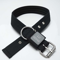Collar Ajustable para Perro con Acolchado, Color Personalizado, Estilo Táctico de Nailon, Hebilla Metálica, Cintas Impresas, Resistente para Perros de Raza Grande LU