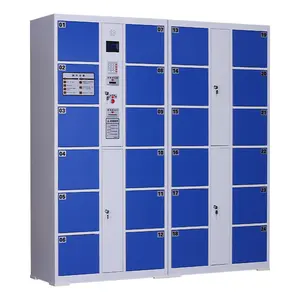 Chất lượng tốt 24 cửa lưu trữ bưu kiện Locker với nhỏ thông minh Locker