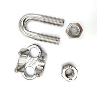Pinces de câble métallique de Type U DIN741 pour les connexions d'extrémité de câble pince de câble de câble métallique avec boulon en U pour le matériel de gréement