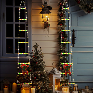 Christmas Light Ladder Decoration Rope <b>String</b> Lights Holiday Tree and Wall Ornament for Home Party Display - Product Image 4