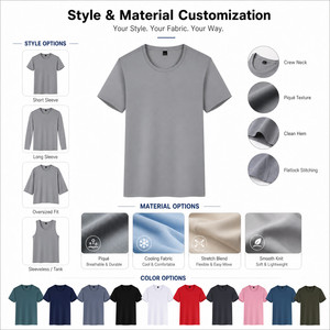 T-Shirt da Uomo con Etichetta Privata all'Ingrosso, 180g, in Nylon Tecnico e Spandex, Tessuto Piqué, Alta Elasticità, Asciugatura Rapida, Abbigliamento da Palestra, Taglie S-4XL, OEM - Product Image 4