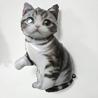 Ballons en forme de chat Ragdoll, Scottish Fold, American Shorthair pour la décoration d'anniversaire de chat, décorations de chat Kawaii