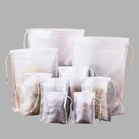 Offre Spéciale – Sachets de thé vides professionnels en non-tissé blancs, de qualité alimentaire, biologiques, avec cordon de serrage, pour la préparation du thé et les bains de pieds