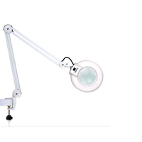 Lampe loupe professionnelle 3D/5D/8D réglable avec prise US pour la gestion de la peau du visage, salon de beauté, utilisation sur bureau/table/sol