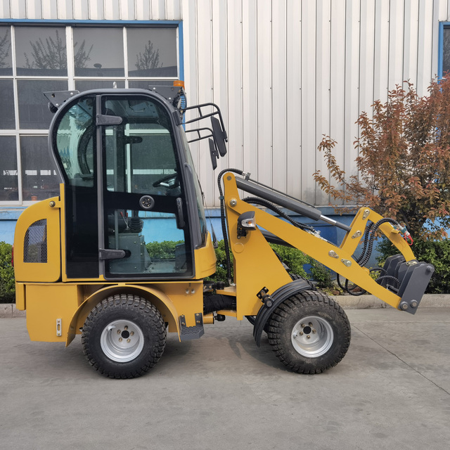 Mini Electric Wheel Loader With Cabin Tlb Machine Loader Backhoe Small Front Loader for Sale