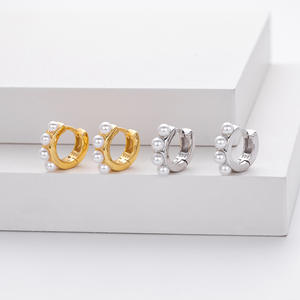 925 plata esterlina hipoalergénico 2025 francés Chic perla oreja Clips dulce elegante declaración pendientes al por mayor - Product Image 1