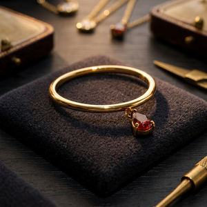 Anillo de Ópalo Rosa Minimalista Certificado, Chapado en Oro de 14K, S925, Marca Bella, Fabricado en Tailandia, Resistente al Deslustre, Joyería de Moda para Fiestas, Venta al Por Mayor - Product Image 2
