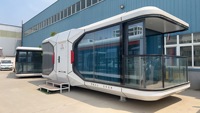 Capsule de camping au design moderne, élégant et luxueux, maison préfabriquée, capsule de maison avec système intelligent, capsule spatiale