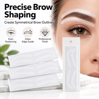 Outils de beauté : Pochoirs pour sourcils, autocollants pour sourcils et outils de microblading/maquillage