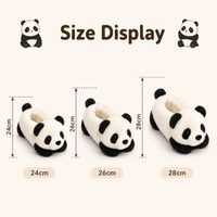 Chaussons personnalisés en peluche Panda en coton PP, doux et anti-stress, pour la promotion de marque, faible MOQ, OEM