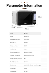 <span class=keywords><strong>Horno</strong></span> de microondas comercial de 4,5 l al por mayor para hoteles y restaurantes fuente de energía eléctrica de calentamiento rápido para hogares - Product Image 6