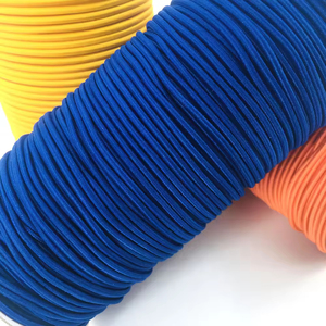 Fabriek Custom Regenboog Kleur Rond Koord Elastisch Hoge Sterkte Elastisch Touw Voor Trekkoorden - Product Image 1