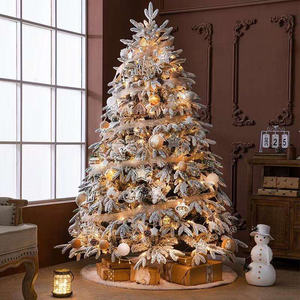 Manufacturer Snow White XMAS <b>Led</b> <b>Light</b> Artificial Christmas <b>Tree</b> 180cm Snow Christmas <b>Tree</b> Xmas Party White Christmas <b>Tree</b> - Product Image 3