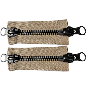 Manufacturer Custom Two-Way Brass Metal Zippers with Zipper <strong>Processing</strong> <strong>Accessories</strong> for <strong>Garments</strong> Handbags Suitcases Jackets Shoes - Product Image 4