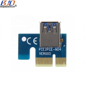การ์ดแปลง <span class=keywords><strong>VER</strong></span> <span class=keywords><strong>009S</strong></span> PCI-E 3.0 16X เป็น 1X พร้อมสายไฟ Molex 4PIN และสาย USB 3.0 ยาว 60 ซม. สำหรับการ์ดจอ GPU ขายส่งจากโรงงาน - Product Image 4