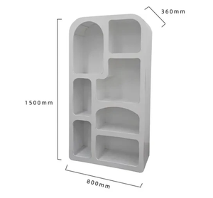 Muebles de madera para el hogar de estilo simple, estantería <span class=keywords><strong>blanca</strong></span> para sala de estar, estantería <span class=keywords><strong>Vintage</strong></span> nórdica, armario de almacenamiento moderno para sala de estar - Product Image 6