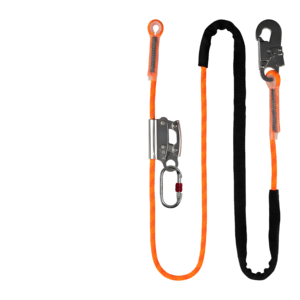 Corde de sécurité robuste pour protection antichute et positionnement sur toiture, avec mousquetons en acier allié, en polyester, pour usage de sauvetage, capacité 100 kg - Product Image 2