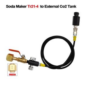 Kit de Manguera Adaptadora de Conexión Rápida para Recarga de Tanques de CO2, Compatible con Máquinas Jet One Touch, Fizzi, Aqua Fizz y SodaStream - Product Image 3